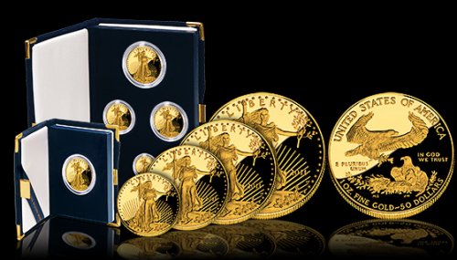 2002 American Eagle Gold Proof 4-Coin Set