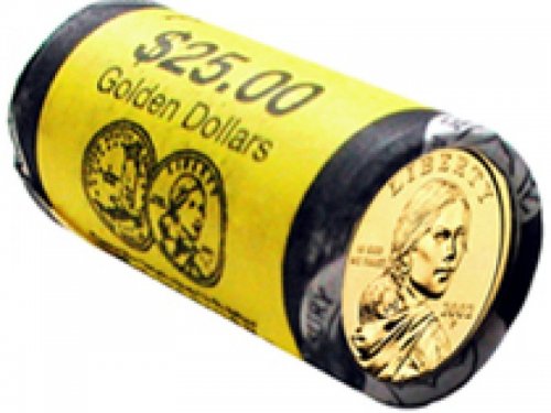 2002 Golden Dollar 25-Coin Roll, Philadelphia Mint Mark