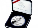 2002 Olympic Winter Games Silver Proof Dollar in Presentation Case