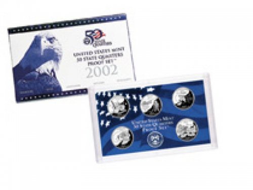 2002 United States Mint 50 State Quarters Proof Set